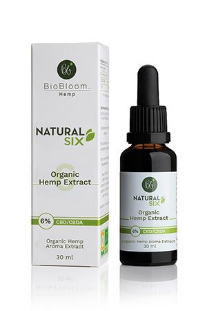 6 percent Organic CBD Hemp Drops Natural Six 30ml